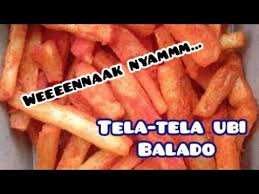 Cara membuat tela tela singkong enak empuk dan crispy modal dikit untung selangit. Cara Membuat Keripik Tela Tela Ubi Rasa Balado Youtube