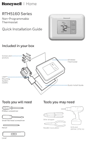 Wiring diagram for honeywell digital thermostat wiring diagrams bib honeywell rth2410b1001 e1 rth2410b programmable thermostat white. Honeywell Rth5160 Series Quick Installation Manual Pdf Download Manualslib