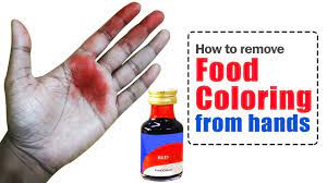 How To Remove Food Coloring From Hands Youtube