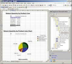 example work with ibm cognos content in microsoft excel