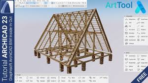 Dipasang dengan menempelkan dinding rumah ke pagar. Membuat Rangka Kayu Cottage Segitiga Dengan Archicad 23 Youtube