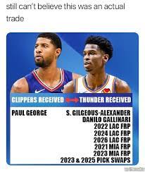 Kawhi leonard is ready for a fresh start, but apparently not in san antonio. Nba Memes On Twitter The Clippers Gave Up A Lot For Pg
