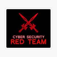Cyber Security Red Team Swords And Matrix Rain Black Bg Sticker Red Team Cyber Security Black Bg