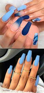 Beautiful Matte Light Blue Coffin Nails Ideas Cutenails Blue Acrylic Nails Blue Coffin Nails Best Acrylic Nails