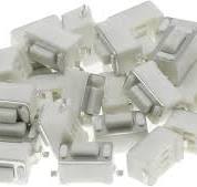 100PCS 3 6 4.3 mm 2pin SMD DC12V 50mA Tact Switch Push Button Touch Micro  Switch 3x6x4.3mm White Button