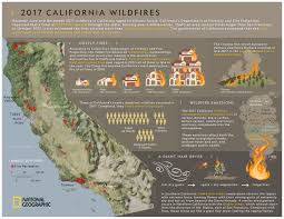The evacuation zones of the mendocino complex fire (image: 2017 California Wildfires National Geographic Society