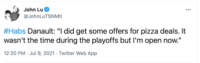 More images for danault pizza meme » Danault Was Offered A Pizza Endorsement Deal Habs