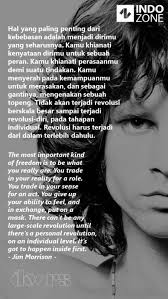 Hidup adalah rangkaian momen bahagia dan sedih. Kumpulan Quotes Dan Kata Bijak Jim Morrison Pujangga Rock N Roll Kontroversial Indozone Id