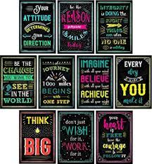 Believe in yourself inspiration motivational quote poster. Amazon Com Motivational Posters For Classroom Office Decorations Inspirational Quote Wall Art For Teachers Students School Counselors Home Office Set Of 10 Creative Chalkboard Designs Industrial Scientific