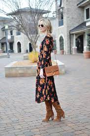 I have that warehouse dress and wear with tights and ankle boots. Holiday Giveaway Series With Ditto Straight A Style Fashion Midi Dress Outfit Dress With Boots