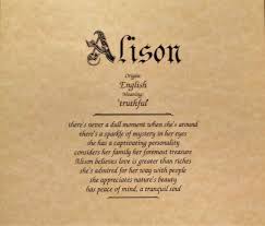 Alison First Name Meaning Art Print Name By Inspirationsbypam Etsyshop Inspirationsbypam Names With Meaning First Name Meaning Baby Names And Meanings