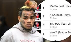 Tekashi 6ix9ines Singles Are Dominating The Charts After