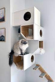 White Modular Cat House Etsy Cat House Diy Cat House Cat Houses Indoor