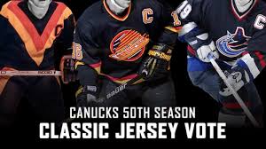 Check out our vtg canucks jersey selection for the very best in unique or custom, handmade pieces from our shops. Fans Choose Canucks 50th Season Throwback Jersey Icethetics Co