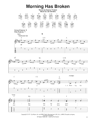 Cat Stevens Morning Has Broken Sheet Music Notes Chords Download Printable Easy Guitar Tab Sku 155448
