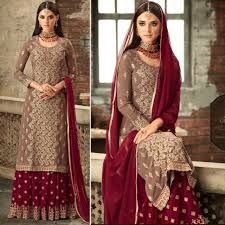 Check spelling or type a new query. Palazzo Suits Embroidered Designer Sarara Gharara Semi Stitched Dress Material Ebay