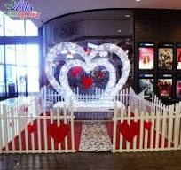 Christmas 3D Motif Light for Outdoor Decoration LED Tunnel Arch Lights  Heart Shape Motif Light