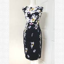 Condition is new with tags. Lauren Ralph Lauren Dresses Lauren Ralph Lauren Black Floral Jersey Dress Poshmark