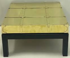 Asian style coffee table end tables. Pair Of Sarreid Ltd Brass Asian And Campaign Style Side Tables Or Coffee Table For Sale At 1stdibs