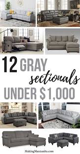 10 Cheap Sectionals Under 1000 In Gray Affordable Sofa Farm House Living Room Affordable Living Rooms