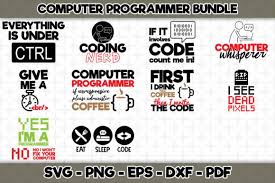 Download Computer Programmer Bundle 10 Designs Graphic By Svgexpress Creative Fabrica In 2020 Computer Programmer Programmer Programmer Quote PSD Mockup Templates