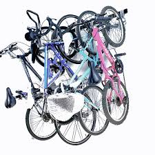 Rubber coating ensures no scratching. Bike Storage Rack Garage Wall Mounted Rail And Track Bicycle Hanger Monsterrax