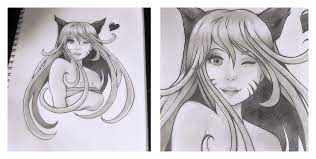 Brighten up your walls, and support independent artists. Ahri Pencil By Lunaalumna On Deviantart