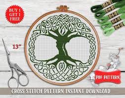 With over 200 designs, you'll find something here that is perfect for your next cross stitch project. Celtic Cross Stitch Pattern Tree Of Life Cross Stitch Celtic Etsy Celtic Cross Stitch Holiday Cross Stitch Patterns Cross Stitch Patterns