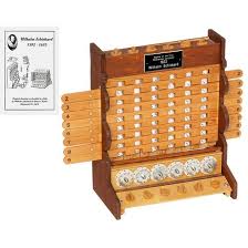 It was painted in 1632, 8 years after his last calculating clock around 1621, schickard built a machine based on gears for doing simplified multiplications involved in johannes kepler's calculations of the orbit of the. Lot Art Replica Of The First Mechanical Calculating Machine By