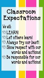 Banner Classroom Expectations Classroom Rules School Classroom