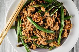 Spicy Ground Turkey And Green Bean Stir Fry Ground Turkey Recipes Healthy Turkey And Green Beans Ground Turkey Recipes