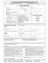 A training evaluation form is necessary to get feedback from the participants in order to do. Softball Registration Form Template Fill Out And Sign Printable Pdf Template Signnow