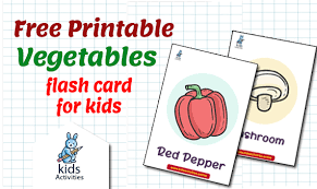 The only drawback with flashcard.online is that you don't have an option to use both the fronts and backs of your cards. Vegetables Flashcards For Kindergarten Free Pdf Kids Activities