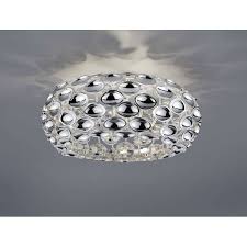 This collection brings a modern interpretation to classic lighting design with a new bell jar and a ceiling mount shade. Trio Spoon Ceiling Lamp 3l E14 Chrome
