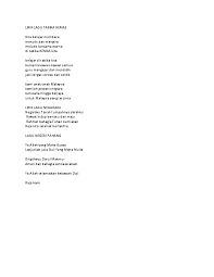 Kuala lumpur, putrajaya and labuan, governed directly by the federal government of malaysia. Doc Lirik Lagu Tabika Kemas Citiz Se Girl Academia Edu Cute766