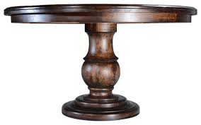 Rectangular oak parquet dining table 300cm. In Stock Barcelona Dining Table Round Pedestal Base Skirted Top Distressed Traditional Dining Tables By Euroluxhome Houzz