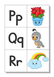 Sort free flashcards by theme, show, or song. English Alphabet With Cartoon Characters P Q R Flash Cards Vector Set Bright Color Style Learn Abc Lowercase And Uppercase Letters 2170499 Vector Art At Vecteezy