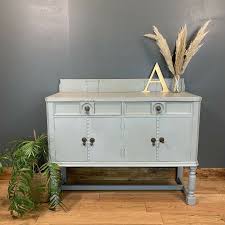 Shop wayfair for all the best blue sideboards & buffets. Vintage Painted Upcycled Shabby Chic Sideboard Cabinet Cupboard Light Blue Grey Vinterior