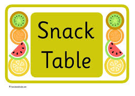 Snack Table A4 Sign Free Teaching Resources Print Play Learn Snack Table A4 Sign Set Up An In Snack Table Printable Teaching Resources Classroom Snacks