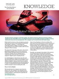 Check spelling or type a new query. Insead Knowledge Who Killed Nokia Nokia Telecommunications