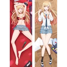 Newly Design Japanese Anime My Dress-Up Darling Pillow Case Nude Marin  Kitagawa Dakimakura Cover Cartoon Pillowcase _ - AliExpress Mobile