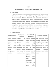 Seperti apa contohnya dan bagaimana cara buatnya? Bab V Laporan Akhir Intergrasi Wawancara Observasi Dasar Asesmen Psikologis