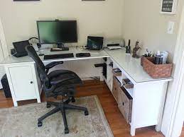 Looking for a new desk or table but can't find your perfect fit? Home Office Ikea Hack Open Parenthesis Ikea Home Office Ikea Corner Desk Office Desk Designs