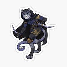 Tabaxi Rogue Stickers Redbubble 1800 x 2000 jpeg 255 кб. redbubble