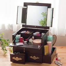 Many stools have padded tops for comfort and are upholstered in soft fabrics, matching the period or design of the furniture piece. Makeup Box Storage Box Multifunctional Dressing Table