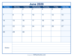 There are 3 templates for june 2020 calendar: Free Blank Printable June Calendar 2020
