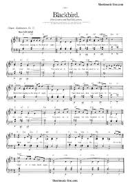 Black Bird In The Dead Of Night Blackbird Sheet Music Beatles Piano Sheet Music Free Sheet Music Beatles Sheet Music