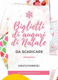 Biglietti Di Natale Da Stampare A Casa Su Quasiorganizzata It Biglietti Di Natale Natale Auguri Natale