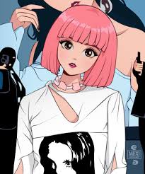 Black And Pink Cartoon Israel Blanco On Twitter Cartoon Art Cartoon Blackpink