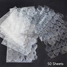 N'effectuez une pose de faux ongles que sur des ongles sains et en bonne santé ! 50 Sheets Nail Adhesive Faux Ongles Avec Colle Transparent Double Side Ninthavenue India